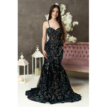 Black Debs Dress Style WE2308