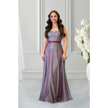 Bordeaux/Silver Debs Dress...