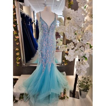 Blue Debs Dress Style 828006