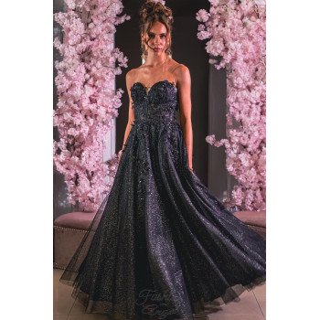 Black Debs Dress Style 8986