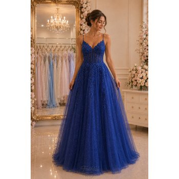 Navy Debs Dress Style 0238