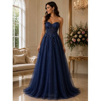 Navy Debs Dress Style 8986-1