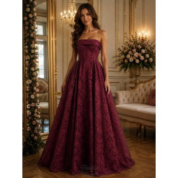 Burgundy Lace Debs Dress...